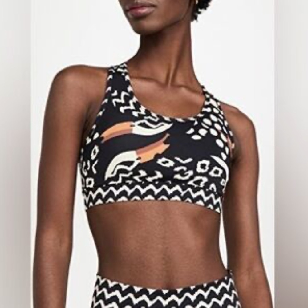 FARM Rio Women's Black Tucanissimo Top, Black Tucanissimo, XS. NWT